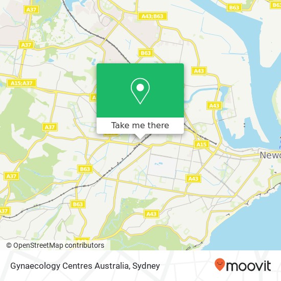 Gynaecology Centres Australia map