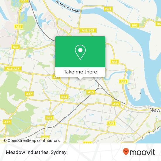 Meadow Industries map