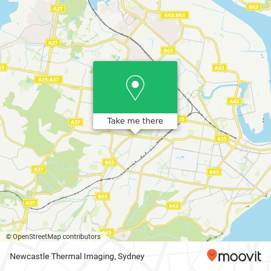 Newcastle Thermal Imaging map