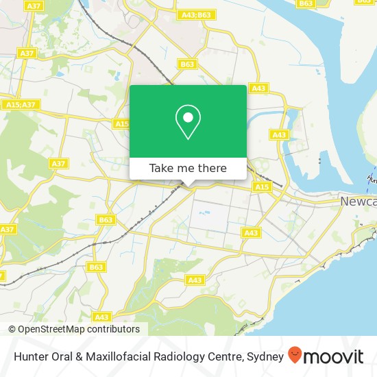 Hunter Oral & Maxillofacial Radiology Centre map