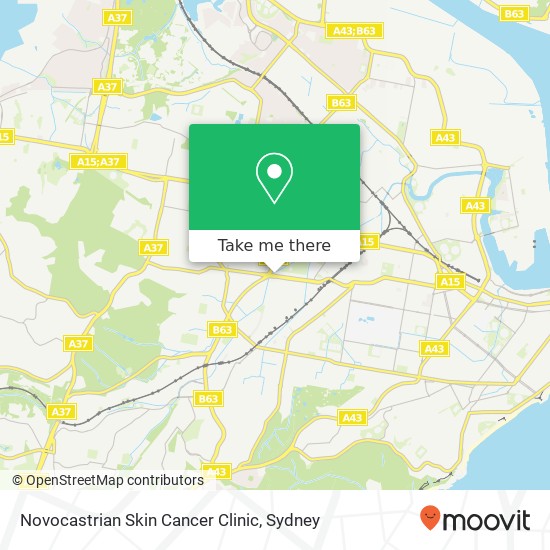 Novocastrian Skin Cancer Clinic map