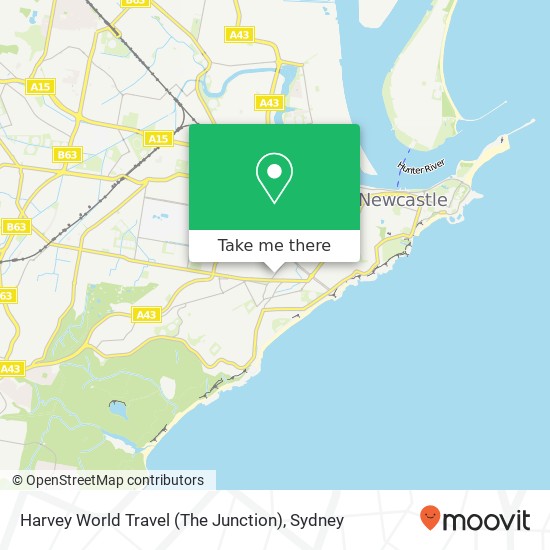 Harvey World Travel (The Junction) map