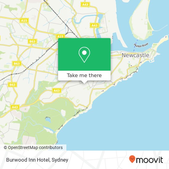 Burwood Inn Hotel map