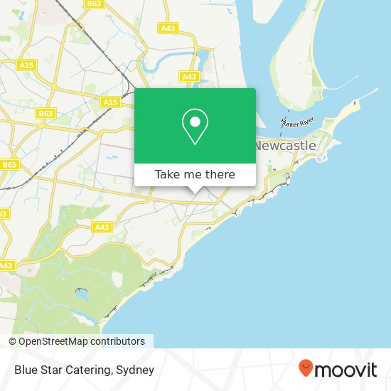 Blue Star Catering map