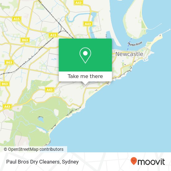 Paul Bros Dry Cleaners map