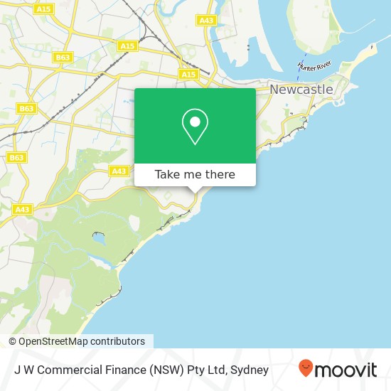 J W Commercial Finance (NSW) Pty Ltd map
