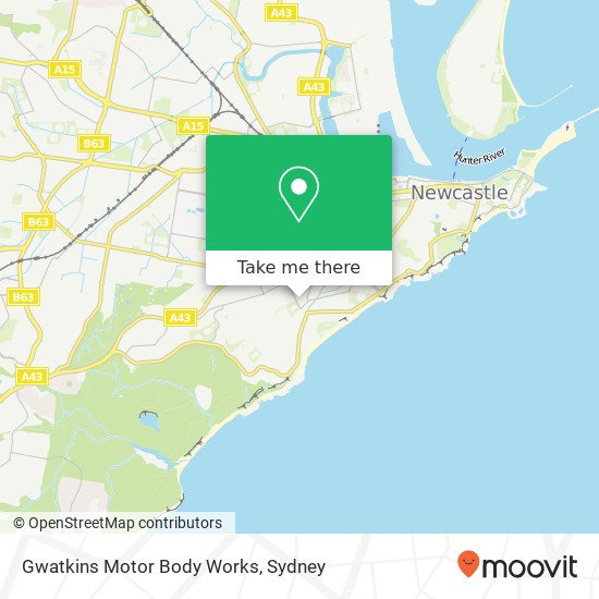 Gwatkins Motor Body Works map