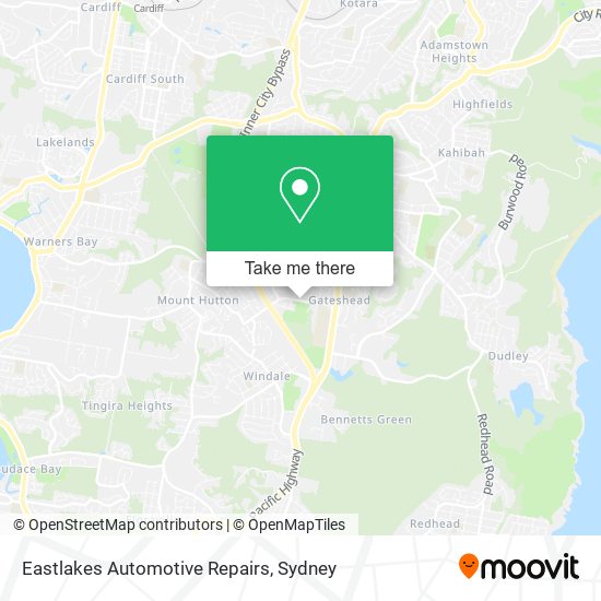 Mapa Eastlakes Automotive Repairs