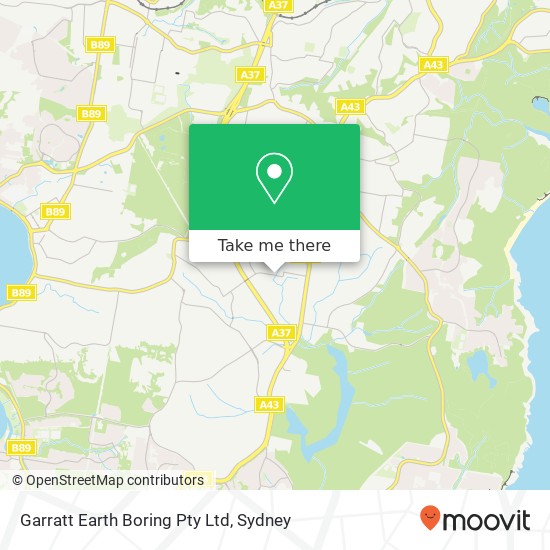 Mapa Garratt Earth Boring Pty Ltd