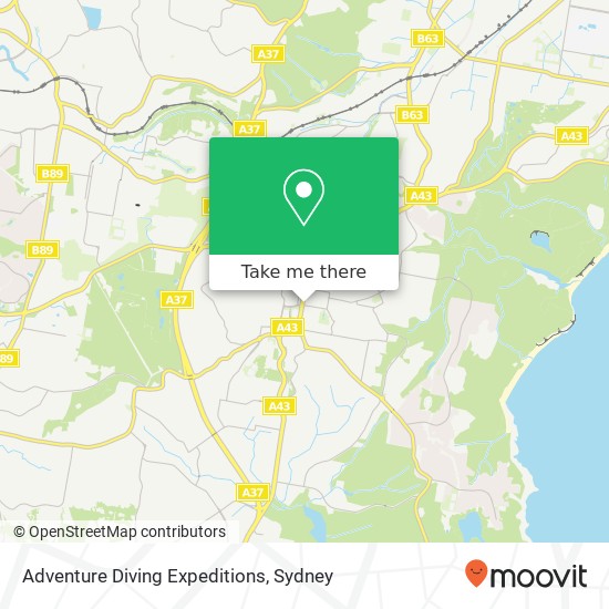 Adventure Diving Expeditions map