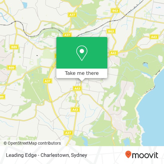 Leading Edge - Charlestown map
