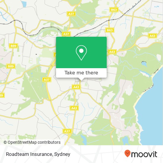 Roadteam Insurance map