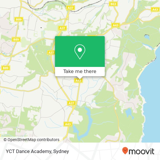 Mapa YCT Dance Academy
