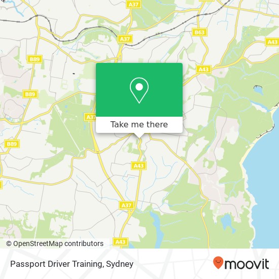 Passport Driver Training map