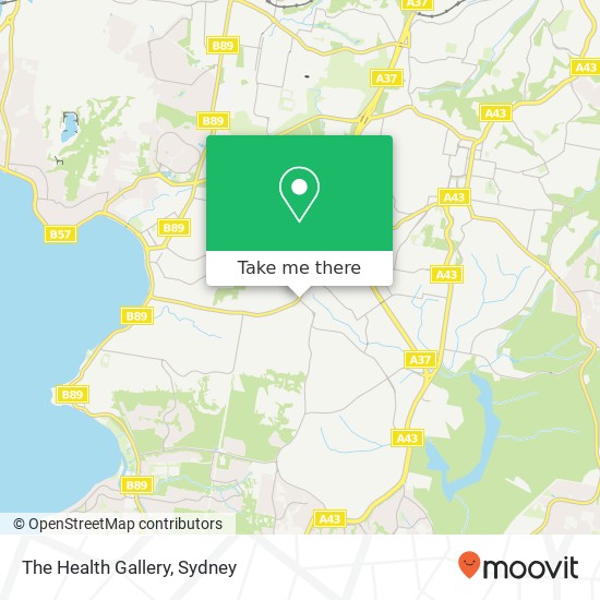 Mapa The Health Gallery