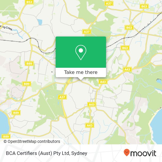 BCA Certifiers (Aust) Pty Ltd map