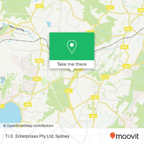 T.I.E. Enterprises Pty Ltd map