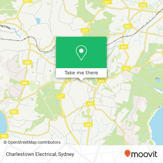 Mapa Charlestown Electrical