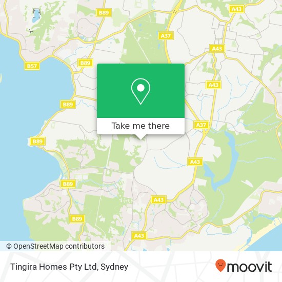 Tingira Homes Pty Ltd map