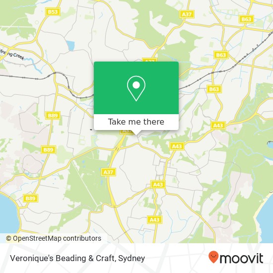 Mapa Veronique's Beading & Craft