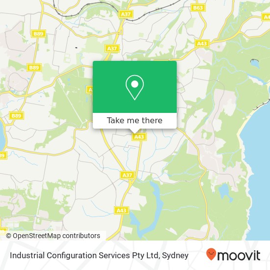 Industrial Configuration Services Pty Ltd map