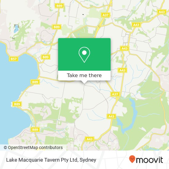 Mapa Lake Macquarie Tavern Pty Ltd