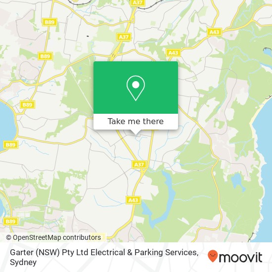 Garter (NSW) Pty Ltd Electrical & Parking Services map