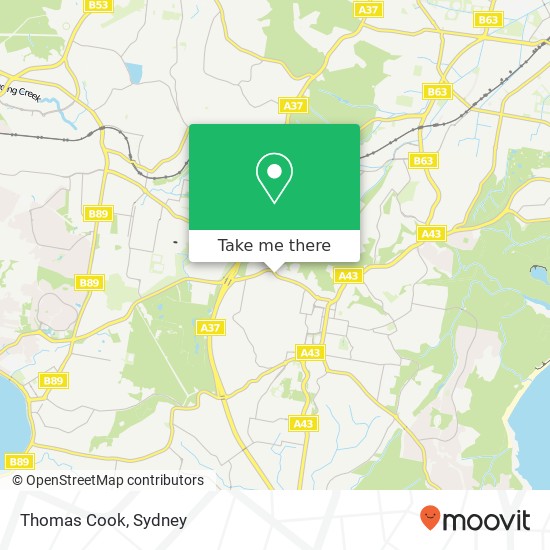 Thomas Cook map