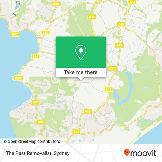 Mapa The Pest Removalist