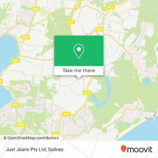 Just Jeans Pty Ltd map