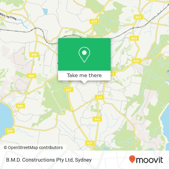 B.M.D. Constructions Pty Ltd map