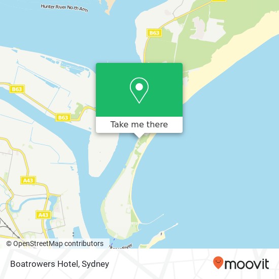 Mapa Boatrowers Hotel