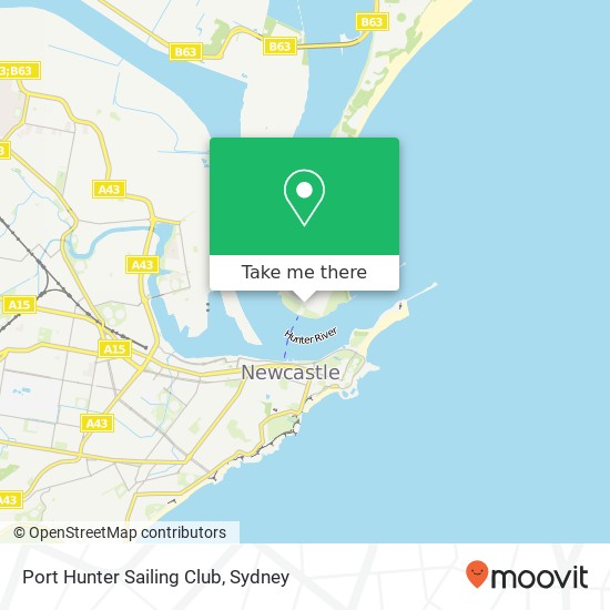 Port Hunter Sailing Club map