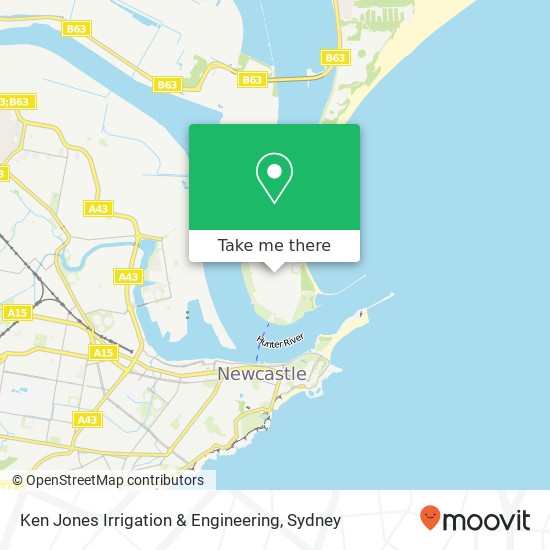 Ken Jones Irrigation & Engineering map