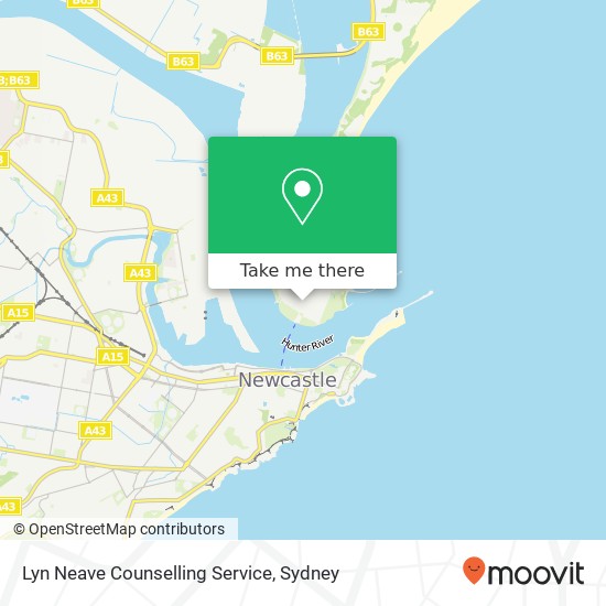 Lyn Neave Counselling Service map