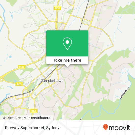 Mapa Riteway Supermarket