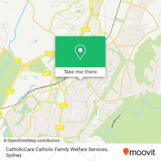 Mapa CatholicCare Catholic Family Welfare Services