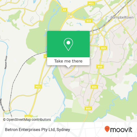 Betron Enterprises Pty Ltd map