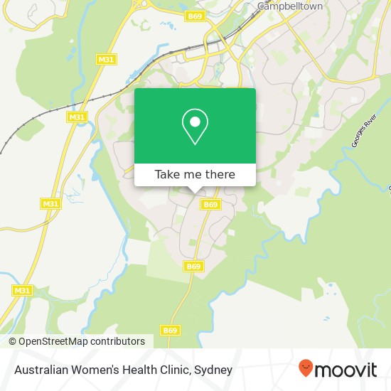 Australian Women's Health Clinic map