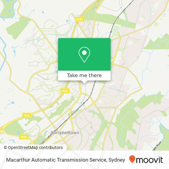 Macarthur Automatic Transmission Service map