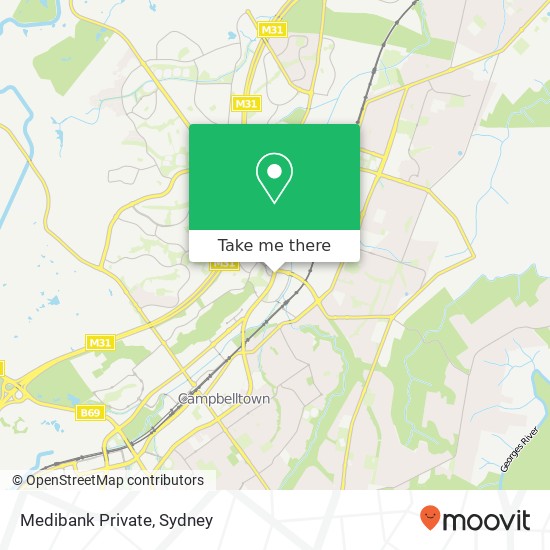 Medibank Private map