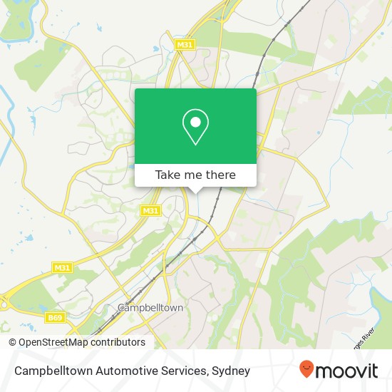 Campbelltown Automotive Services map