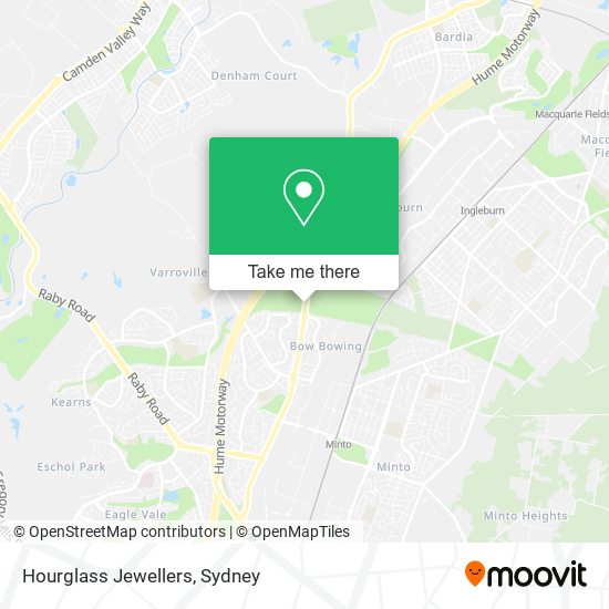 Hourglass Jewellers map