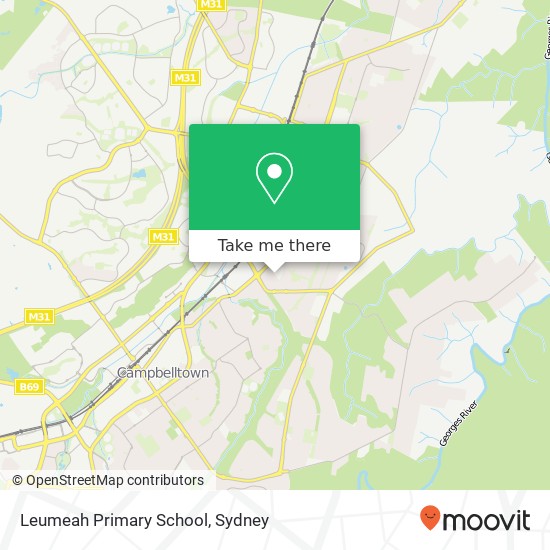 Mapa Leumeah Primary School
