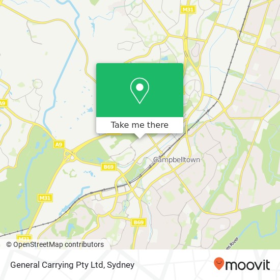General Carrying Pty Ltd map