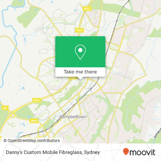 Danny's Custom Mobile Fibreglass map