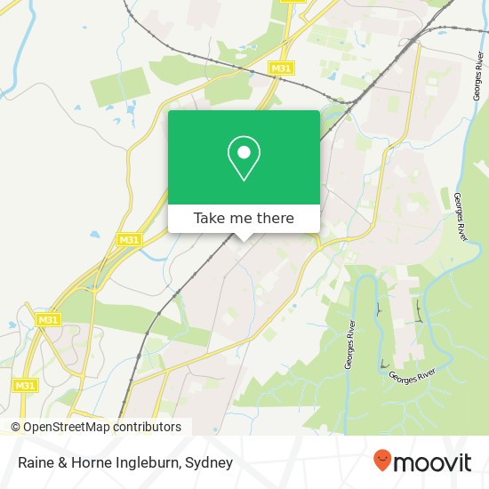 Mapa Raine & Horne Ingleburn