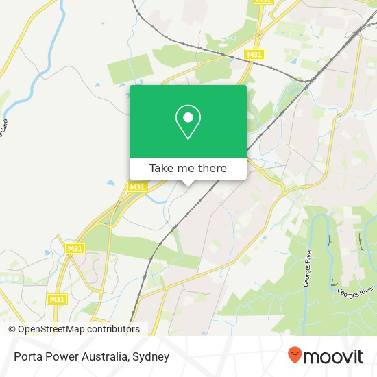 Mapa Porta Power Australia