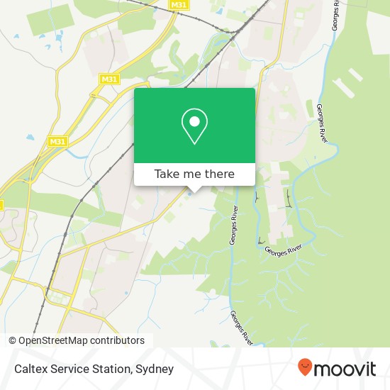Caltex Service Station map