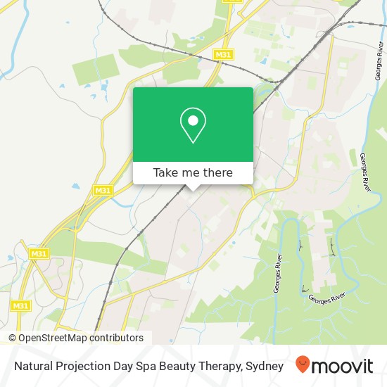 Natural Projection Day Spa Beauty Therapy map